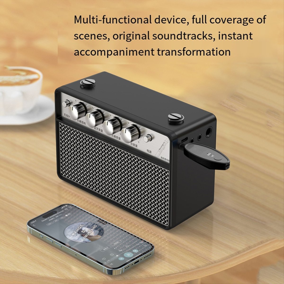 Audio Music Remover - オーディオレシーバーアダプター 3.5/6.5mm Aux ワイヤレスボーカルリムーバー Bluetooth 5.2