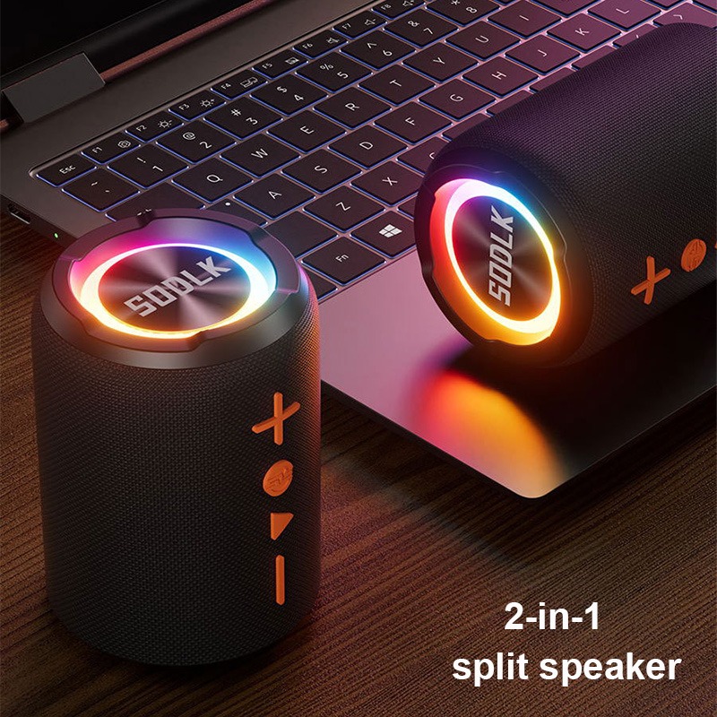 Audio Music Spotify - SODLK TX9 2-in-1 スプリット Bluetooth スピーカー