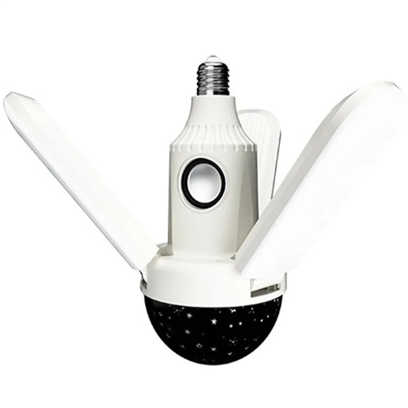Audio Music Spotify - E27 星空カラフルライト携帯電話 Bluetooth オーディオ折りたたみリモコン LED 照明ワイヤレス音楽プレーヤースピーカー