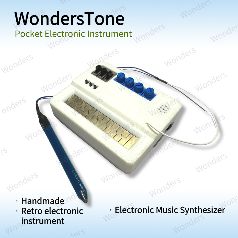 Synth Controller Mini - 手作りミニ電子音楽シンセサイザーポータブルポケット電子楽器 WondersTone アナログシンセサイザースタイラスコントロール付き