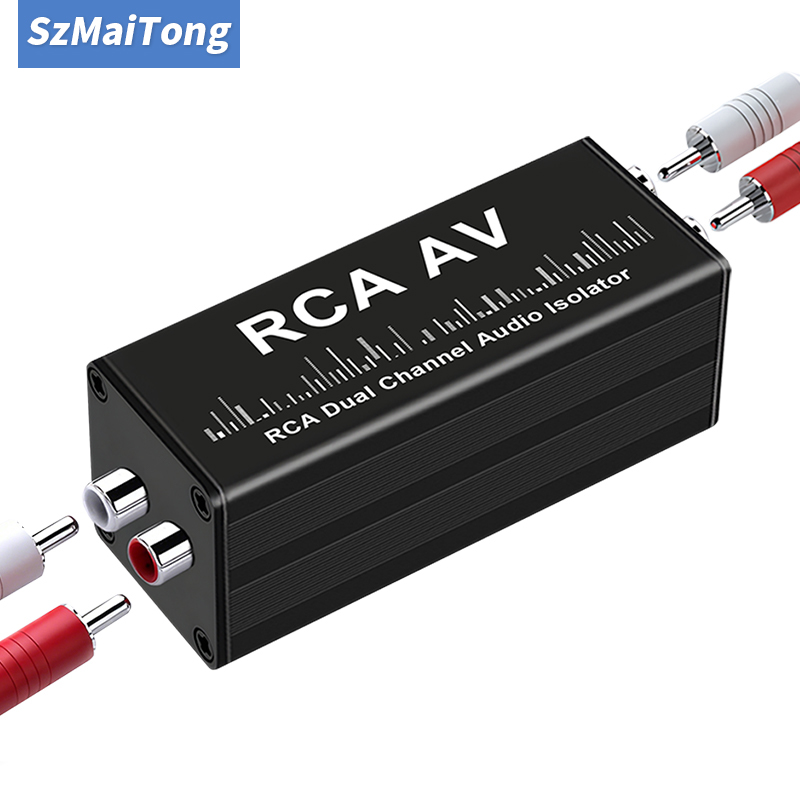 Audio Music Isolator - 高性能オーディオグランドループアイソレーター 2チャンネル RCA信号アイソレーター プロの音楽用途向けポータブルノイズフィルター