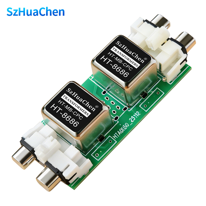 Audio Music Isolator - ポータブル 2 チャンネル RCA グランドループアイソレータープロフェッショナルハムエリミネーターオーディオ信号アイソレーターノイズフィルターミュージカルアクセサリー