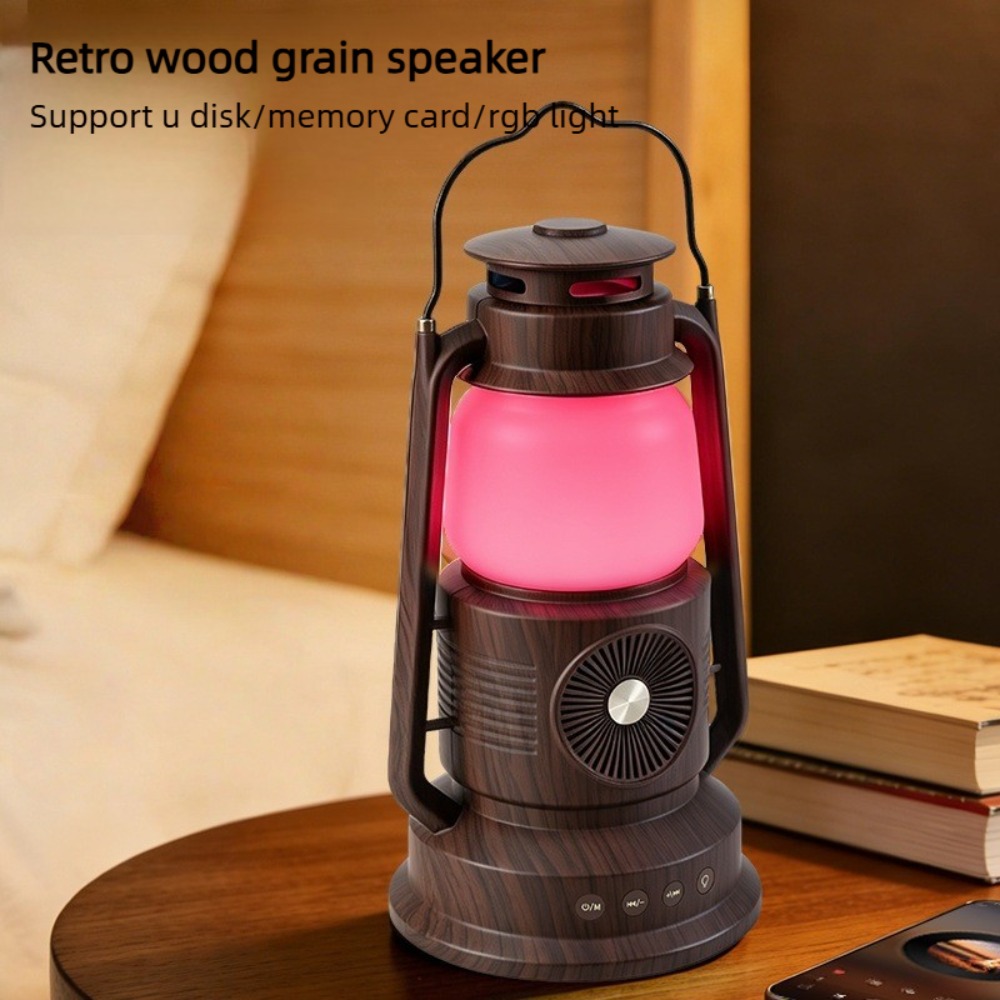 Audio Music Spotify - ヴィンテージランタン Bluetooth スピーカーポータブルハンドヘルドキャンプランプ RGB 雰囲気ライト付きワイヤレスオーディオサポート U