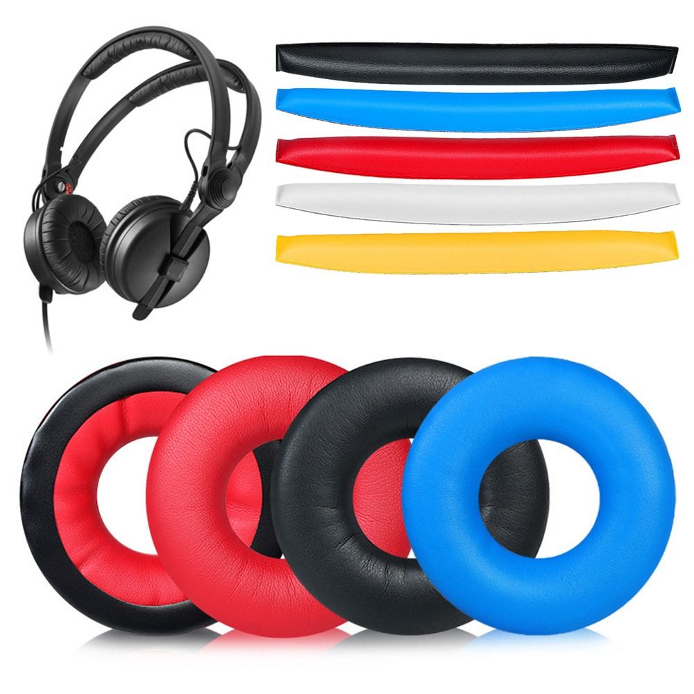 Sennheiser Headphone Hd 25 - ヘッドセットクッションヘッドビームクッションカバーイヤホンイヤーマフ交換用イヤーパッドイヤーパッド革製イヤホンケースゼンハイザーHD25用