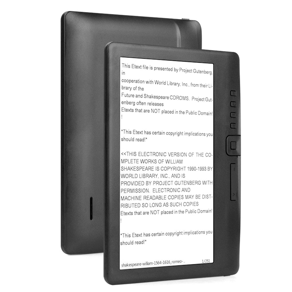 電子書籍リーダー 7 インチ HD TFT スクリーン付きデ - Music Audiobook のレビューと価格