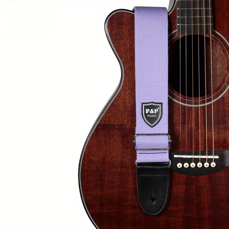 鮮やかなカラーギターストラップ - ソフトパッド入り、調節可 - Guitar Strap Padded のレビューと価格