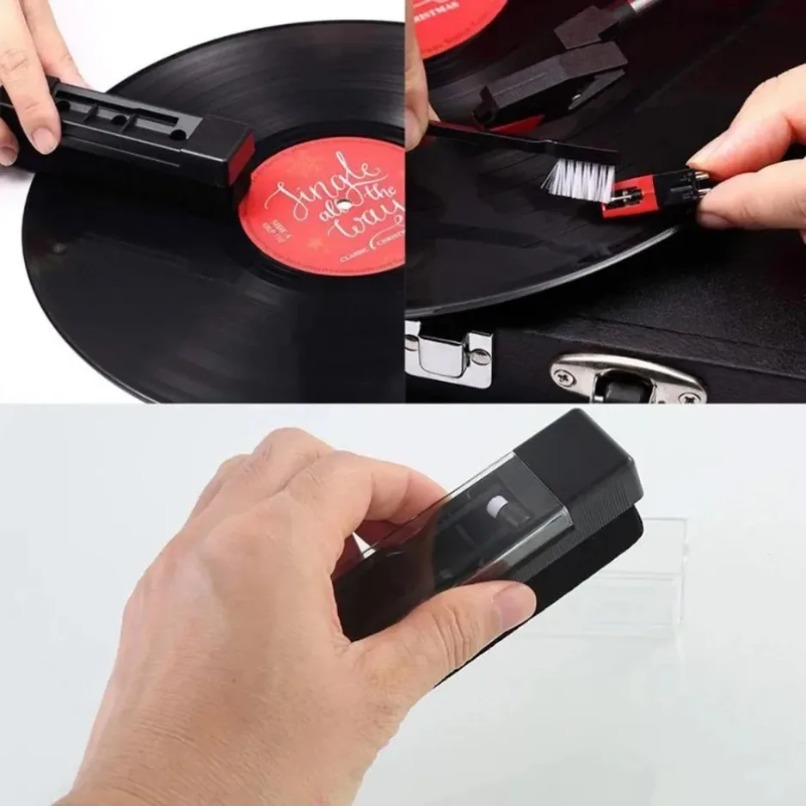 帯電防止ビニールレコードクリーナーブラシキット ダスト除去用 - Audio Music Remover のレビューと価格