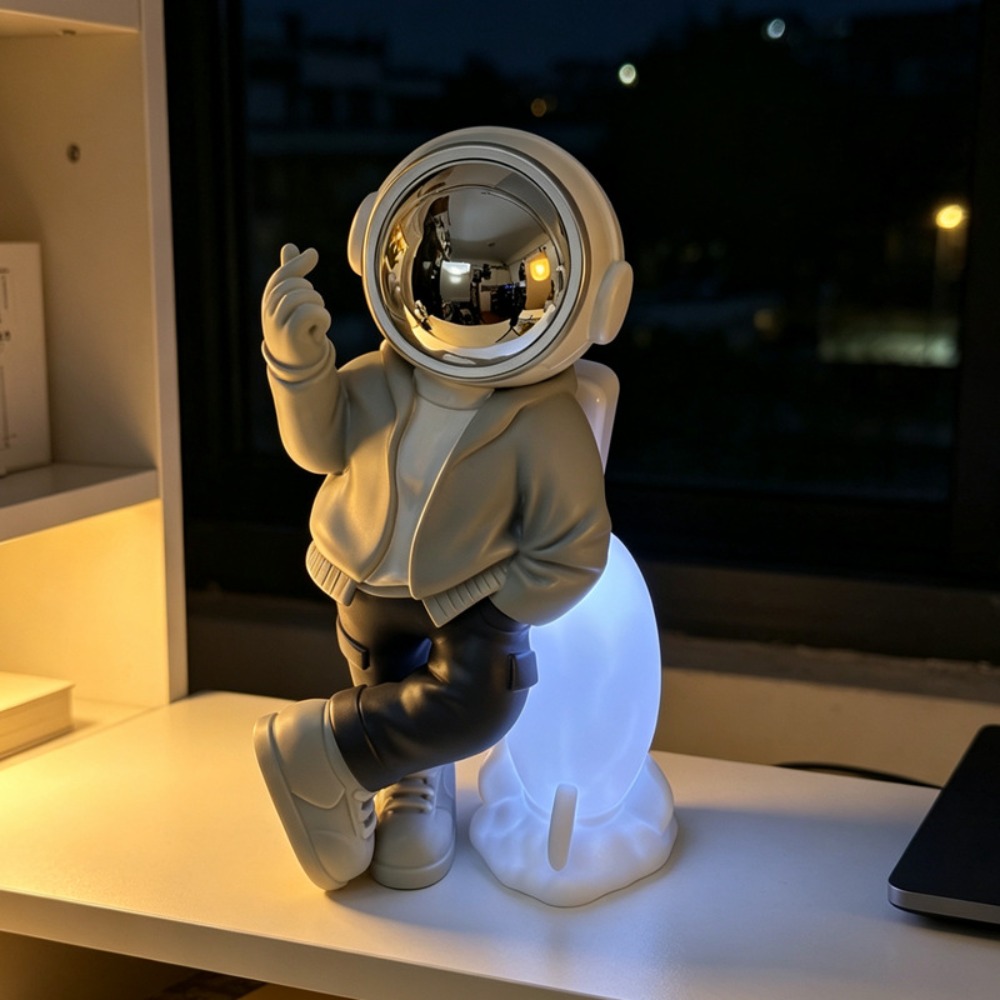 宇宙飛行士ロケット Bluetooth スピーカー LED  - Audio Music Spotify のレビューと価格