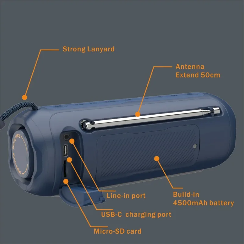 多機能ラジオポータブルワイヤレス Bluetooth スピー - Audio Music Spotify のレビューと価格