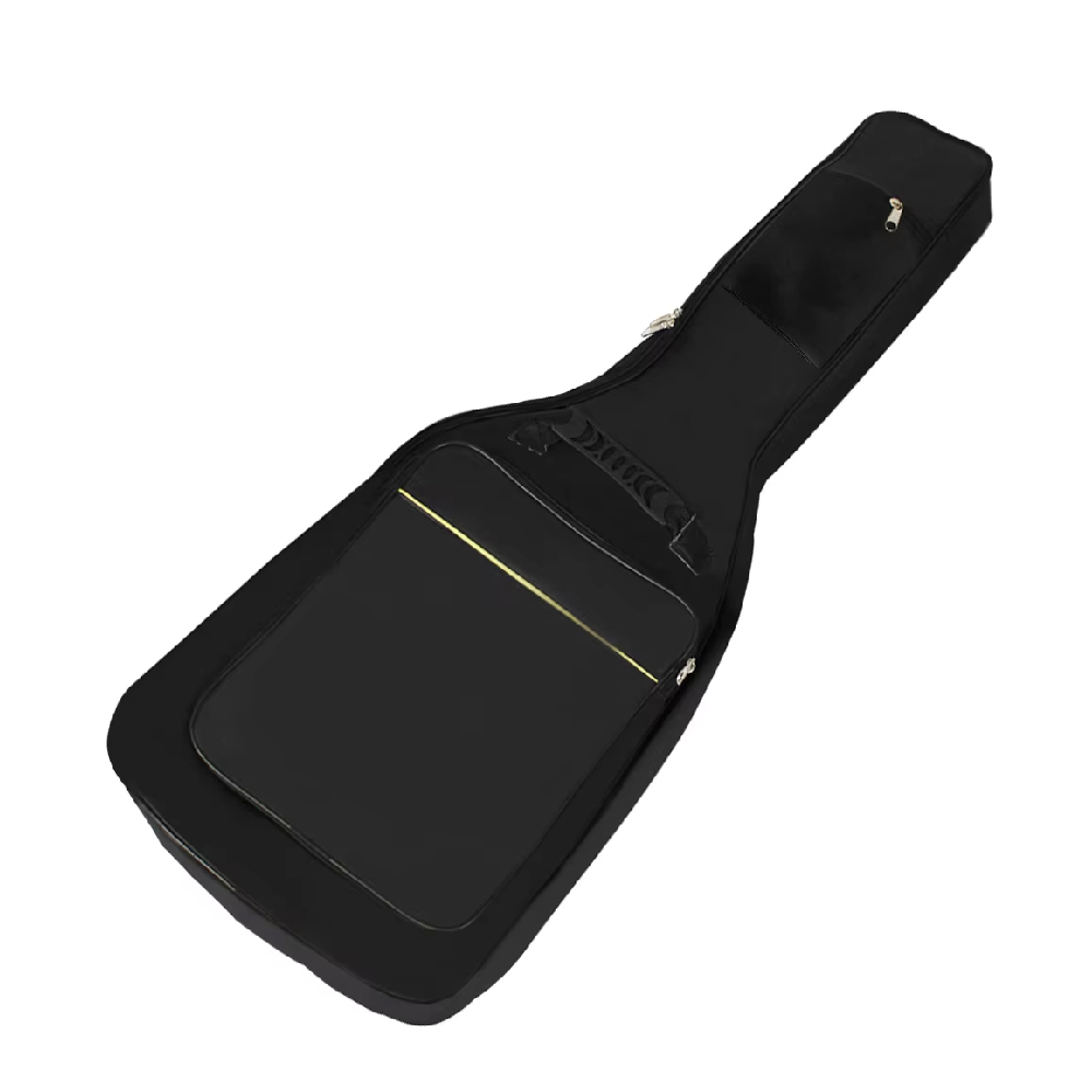 ブラック エレキギター ギグバッグ 防水ケース ダブルストラ - Guitar Strap Padded のレビューと価格