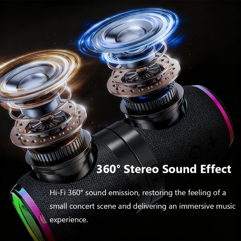 磁気式2in1 Bluetoothスピーカー RGBライト搭 - Audio Music Spotify のレビューと価格