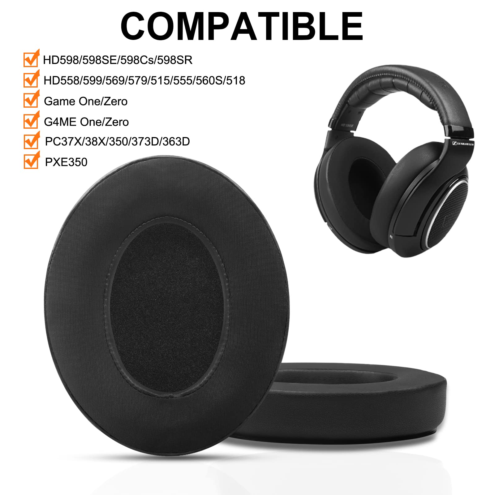 冷却ゲル交換用イヤパッド、sennheiser用クッションH - Sennheiser Headphone Hd 560S のレビューと価格