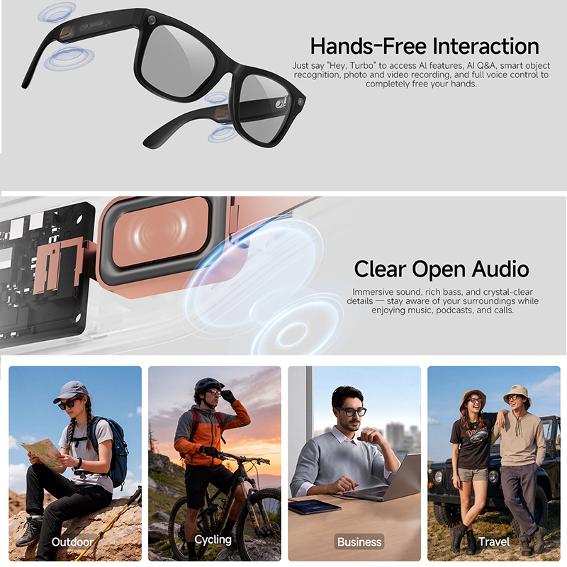 2026年新型AIスマートグラス 8MP HDカメラ AI翻 - Audio Music To Video Ai Free のレビューと価格
