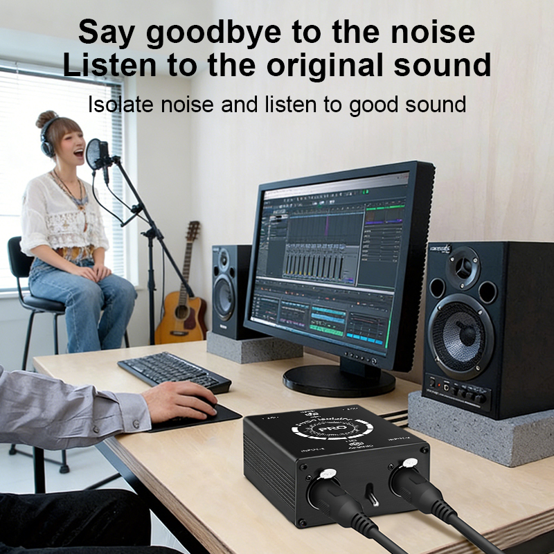 プロ仕様6.5mm XLR 2CHオーディオアイソレーター、 - Audio Music Isolator のレビューと価格
