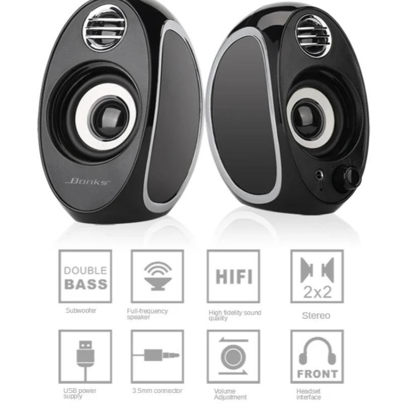 ラップトップ小型スピーカーデスクトップコンピュータオーディオ - Audio Music Spotify のレビューと価格