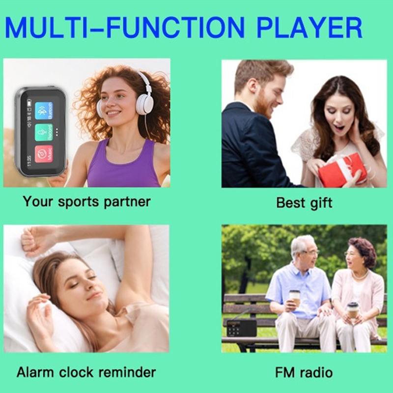タッチスクリーンミニ Bluetooth MP3 プレーヤー - Music Audiobook のレビューと価格