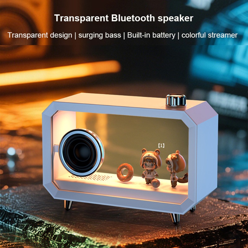 DIY 透明 Bluetooth スピーカー RGB カラフ - Audio Music Spotify のレビューと価格