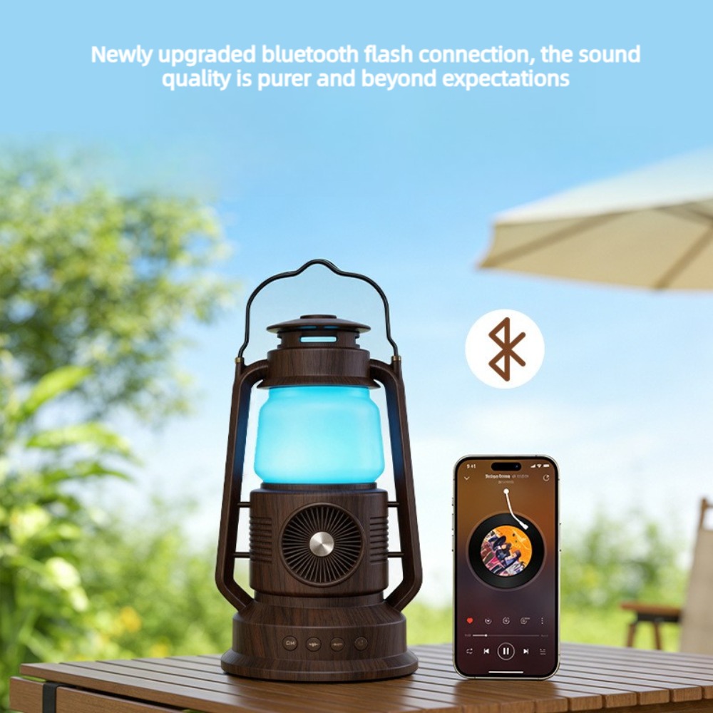 ヴィンテージランタン Bluetooth スピーカーポータブ - Audio Music Spotify のレビューと価格