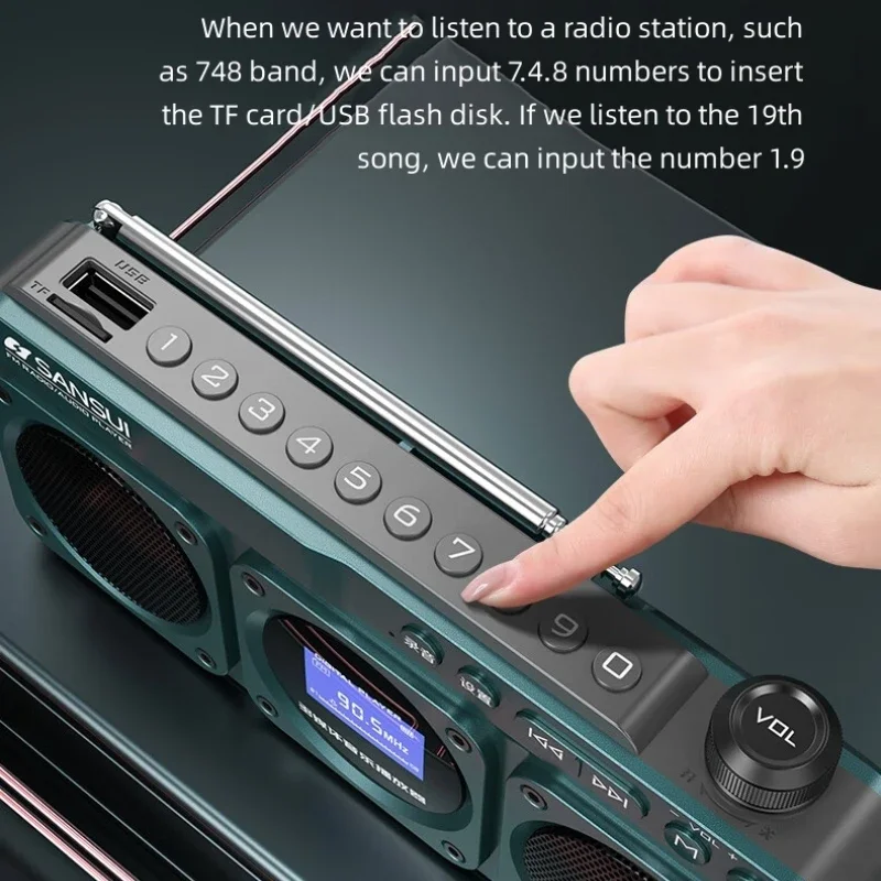 ポータブル F28 FM ラジオ Hi-Fi 音質 LED  - Audio Music To Lyrics のレビューと価格